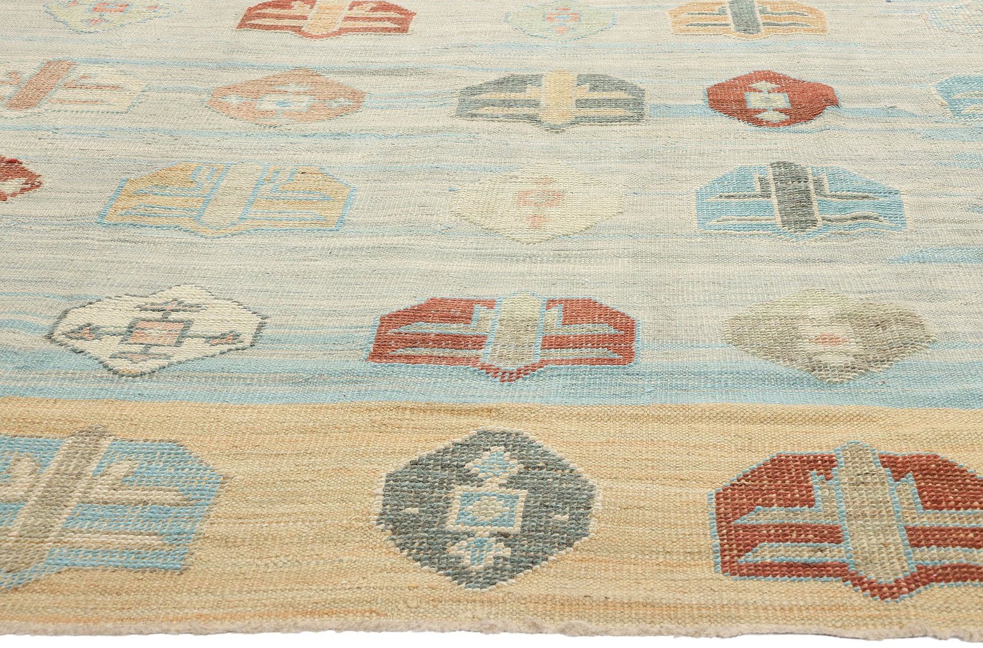 10 x 15 Turkish Kilim High-Low Rug 52209