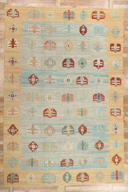 10 x 15 Turkish Kilim High-Low Rug 52209