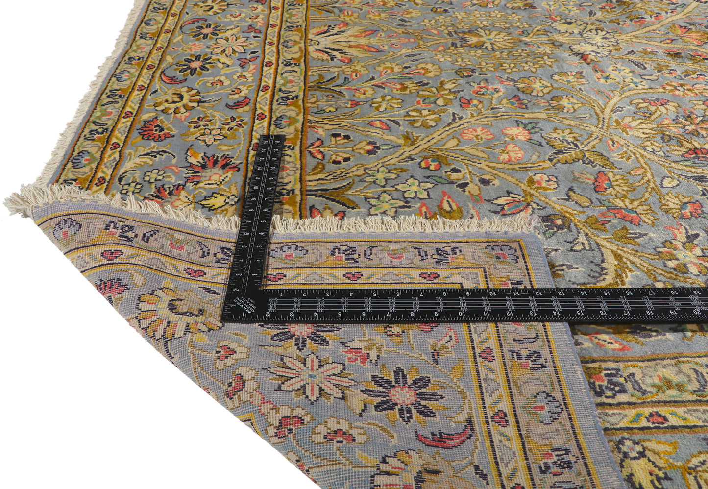 8 x 12 Vintage Persian Kashan Rug 61037