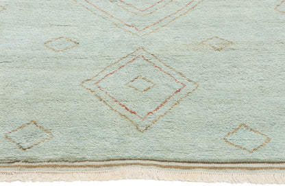 5 x 10 Mint Whisper Diamonds Modern Moroccan Rug 31315