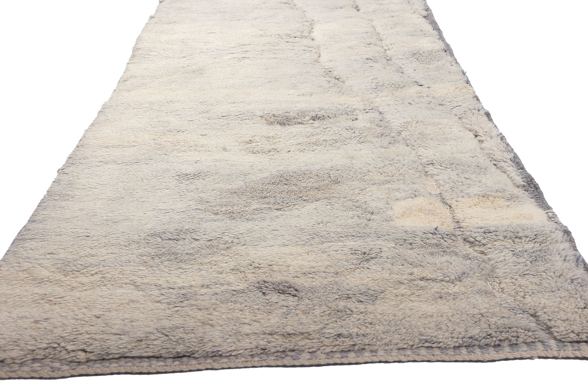 3 x 18 Modern Lavender-Gray Moroccan Rug 78685