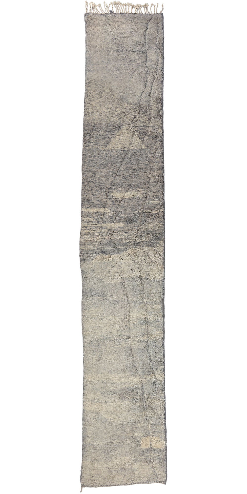 3 x 18 Modern Lavender-Gray Moroccan Rug 78685