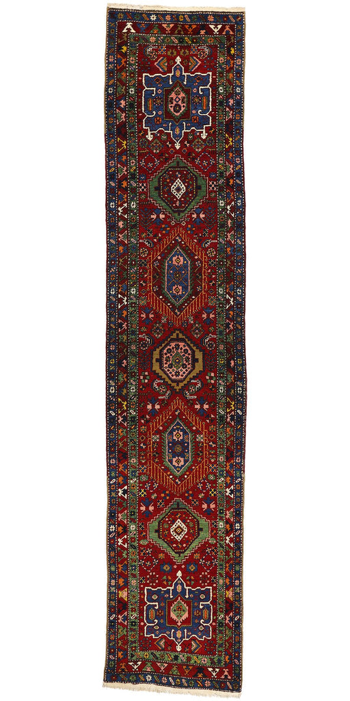 3 x 16 Vintage Persian Karaja Heriz Rug 53872