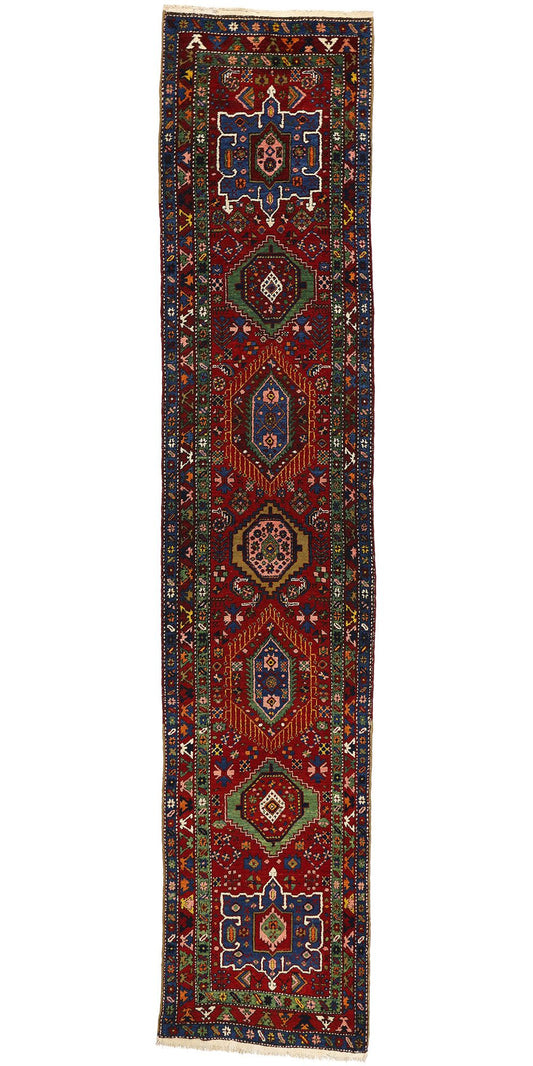 3 x 16 Vintage Persian Karaja Heriz Rug 53872