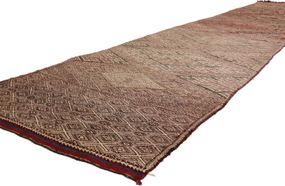 3 x 18 Vintage Zemmour Moroccan Kilim Rug 21843