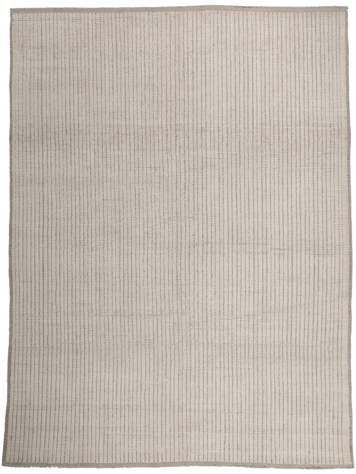 9 x 12 Organic Modern Striations Moroccan Rug 81072