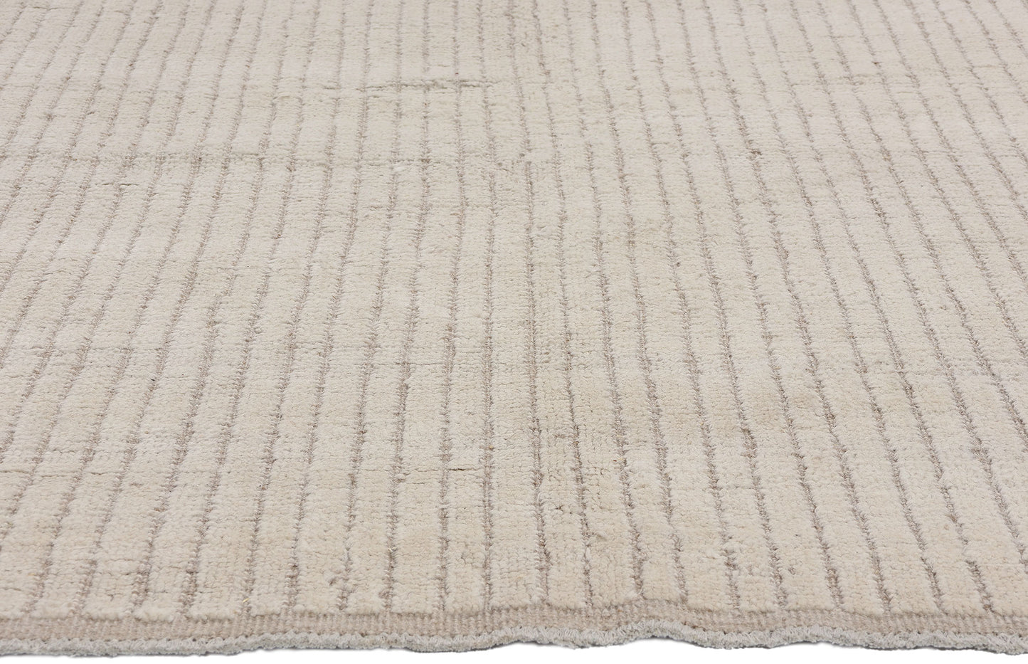 9 x 12 Organic Modern Striations Moroccan Rug 81072