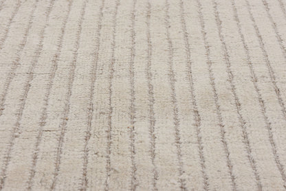 9 x 12 Organic Modern Striations Moroccan Rug 81072
