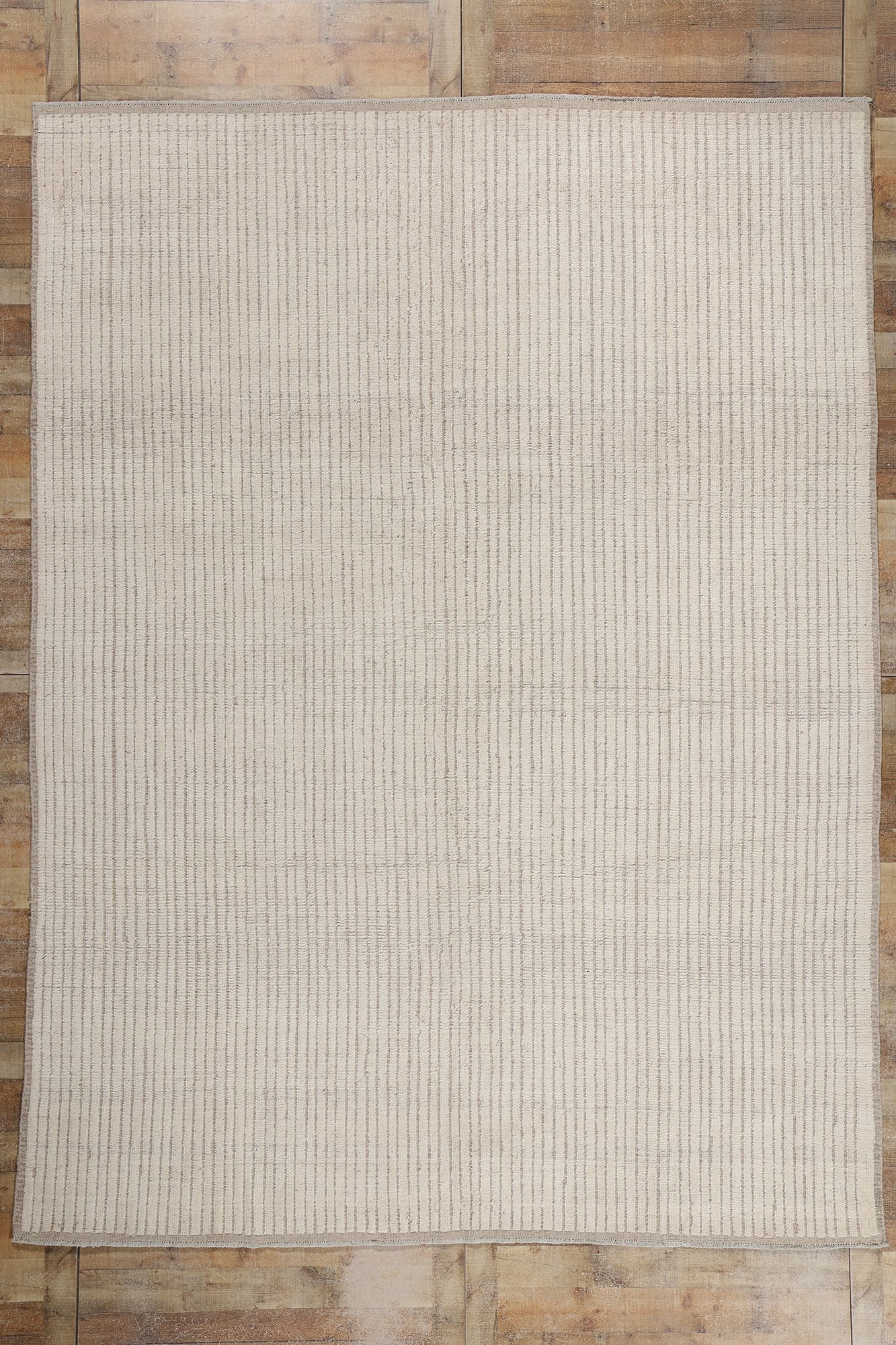 9 x 12 Organic Modern Striations Moroccan Rug 81072