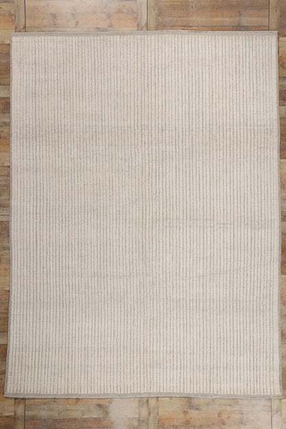 9 x 12 Organic Modern Striations Moroccan Rug 81072