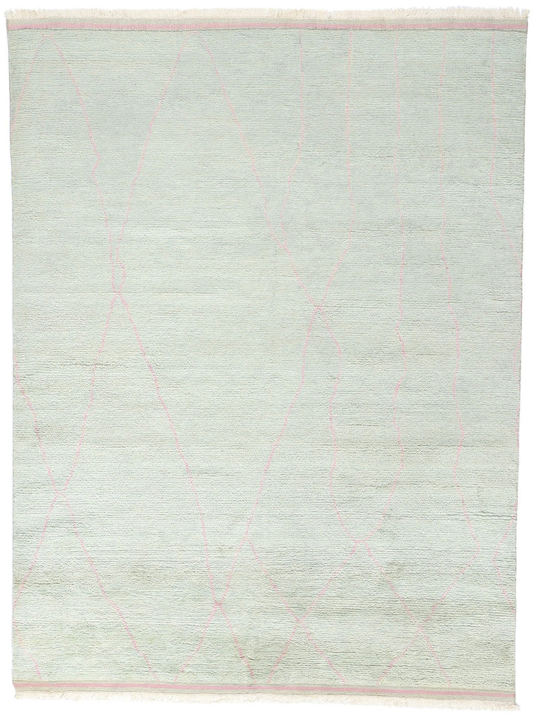 8 x 10 Mint Whisper Modern Boho Moroccan Rug 31229