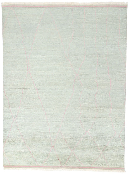 8 x 10 Mint Whisper Modern Boho Moroccan Rug 31229
