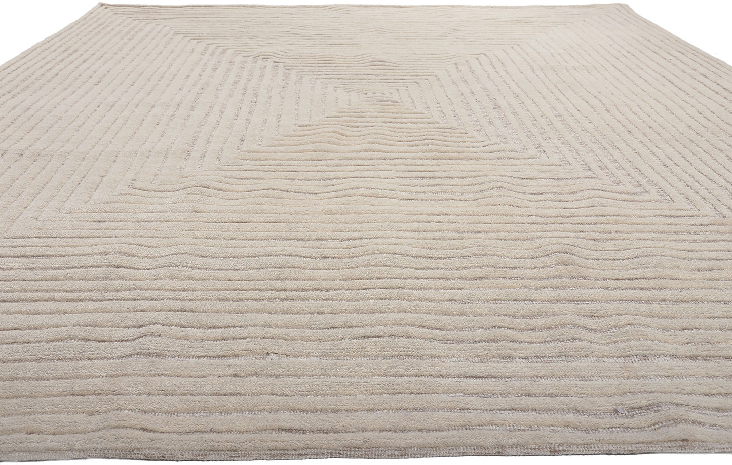 9 x 12 Neutral High-Low Modern Rug 30817