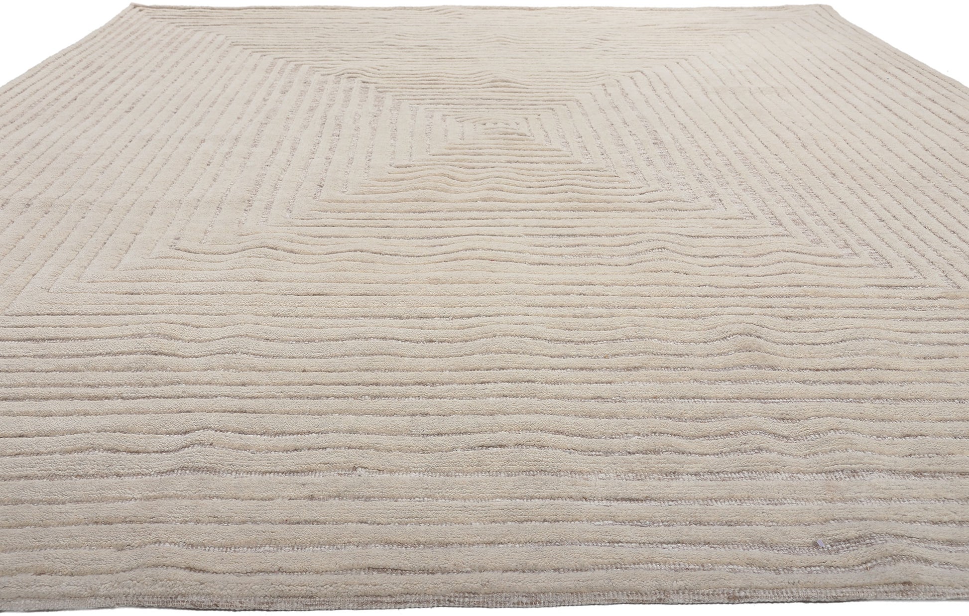 9 x 12 Neutral High-Low Modern Rug 30817