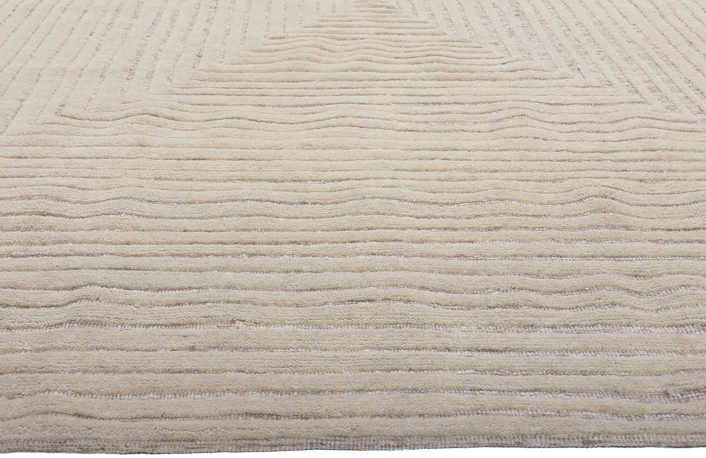 9 x 12 Neutral High-Low Modern Rug 30817