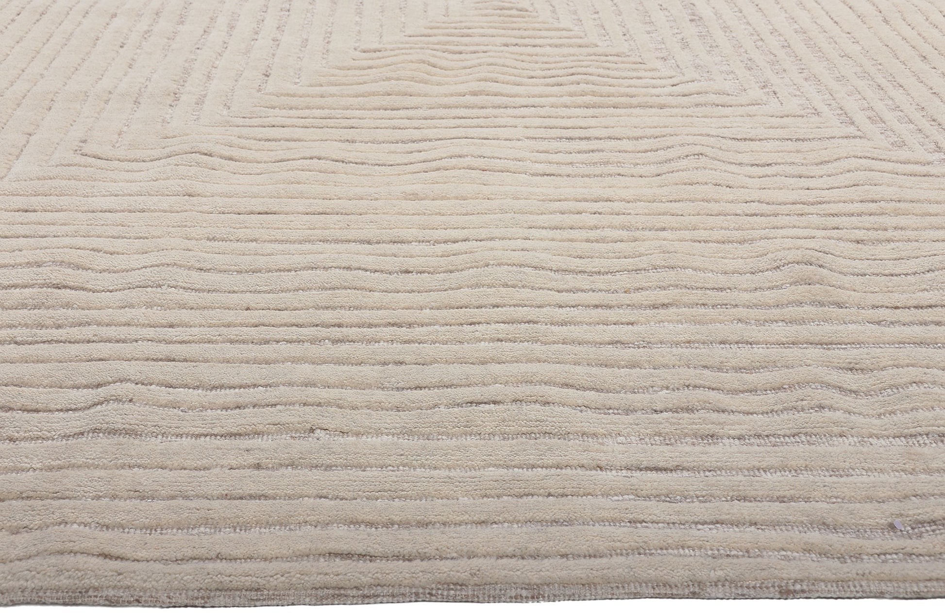 9 x 12 Neutral High-Low Modern Rug 30817