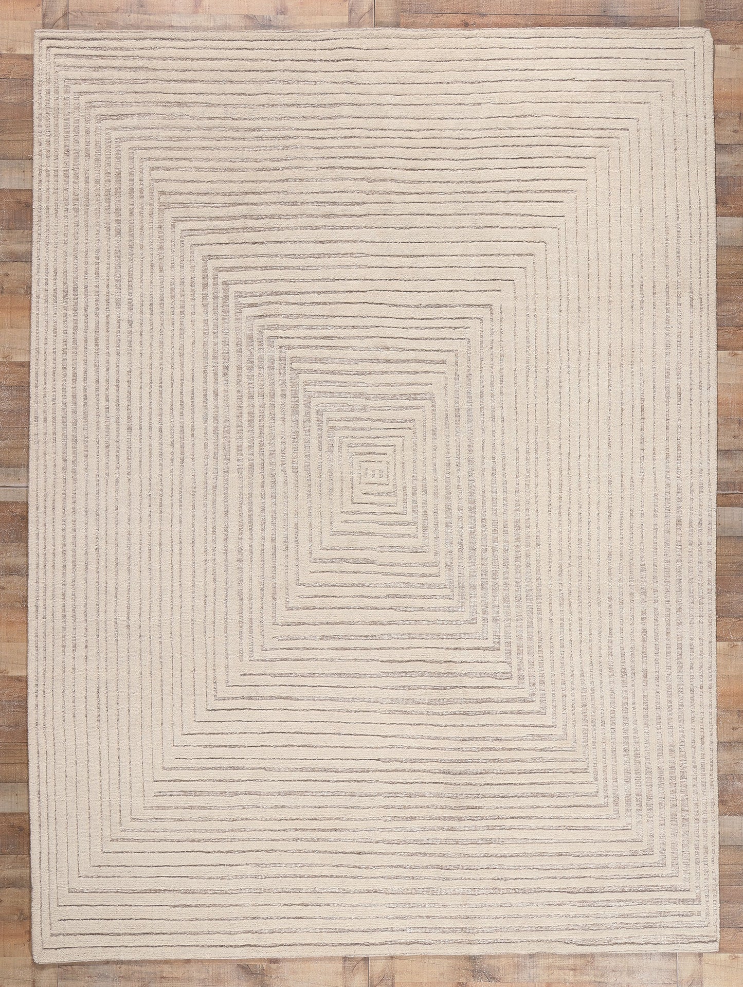 9 x 12 Neutral High-Low Modern Rug 30817