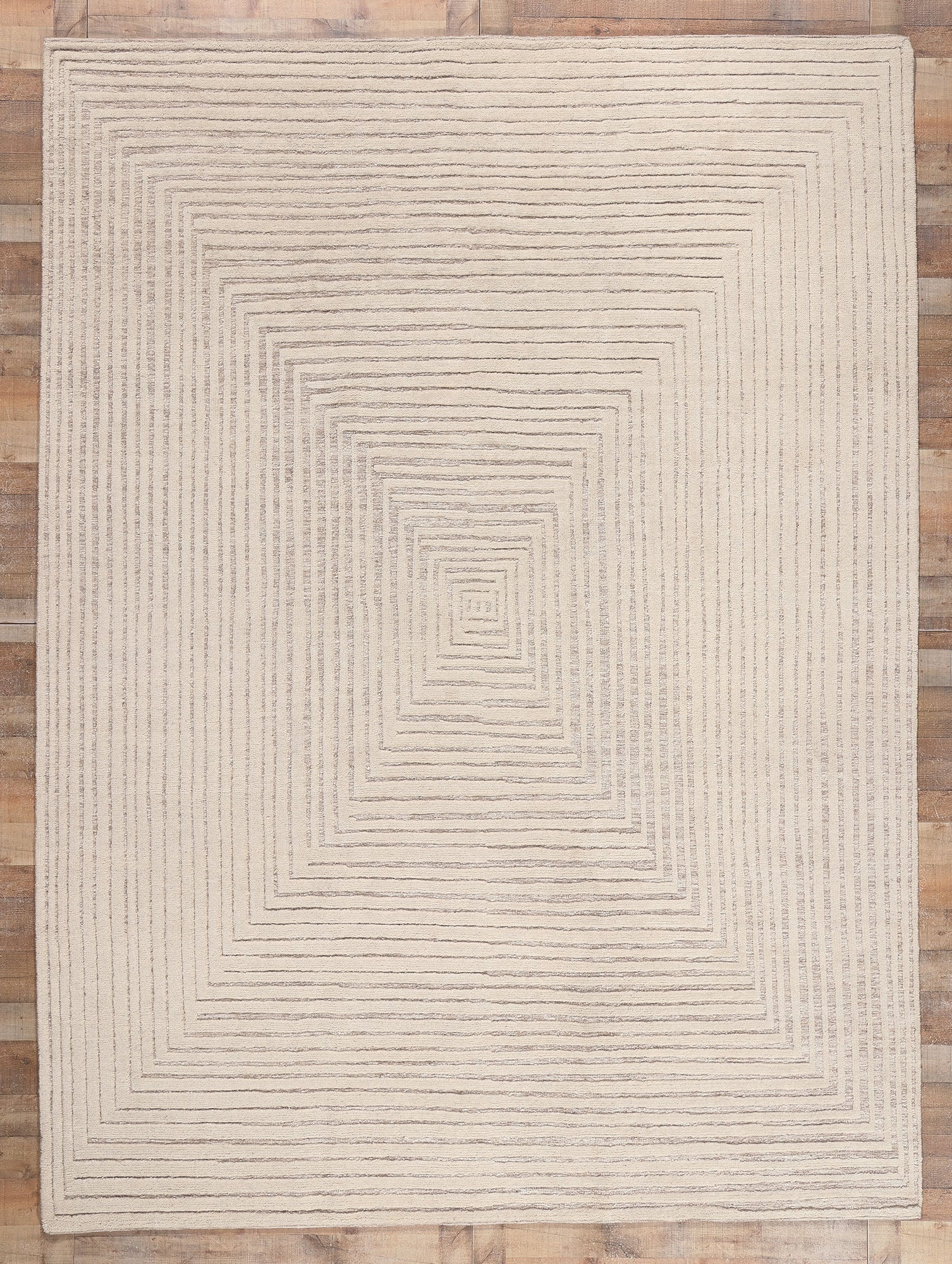 9 x 12 Neutral High-Low Modern Rug 30817