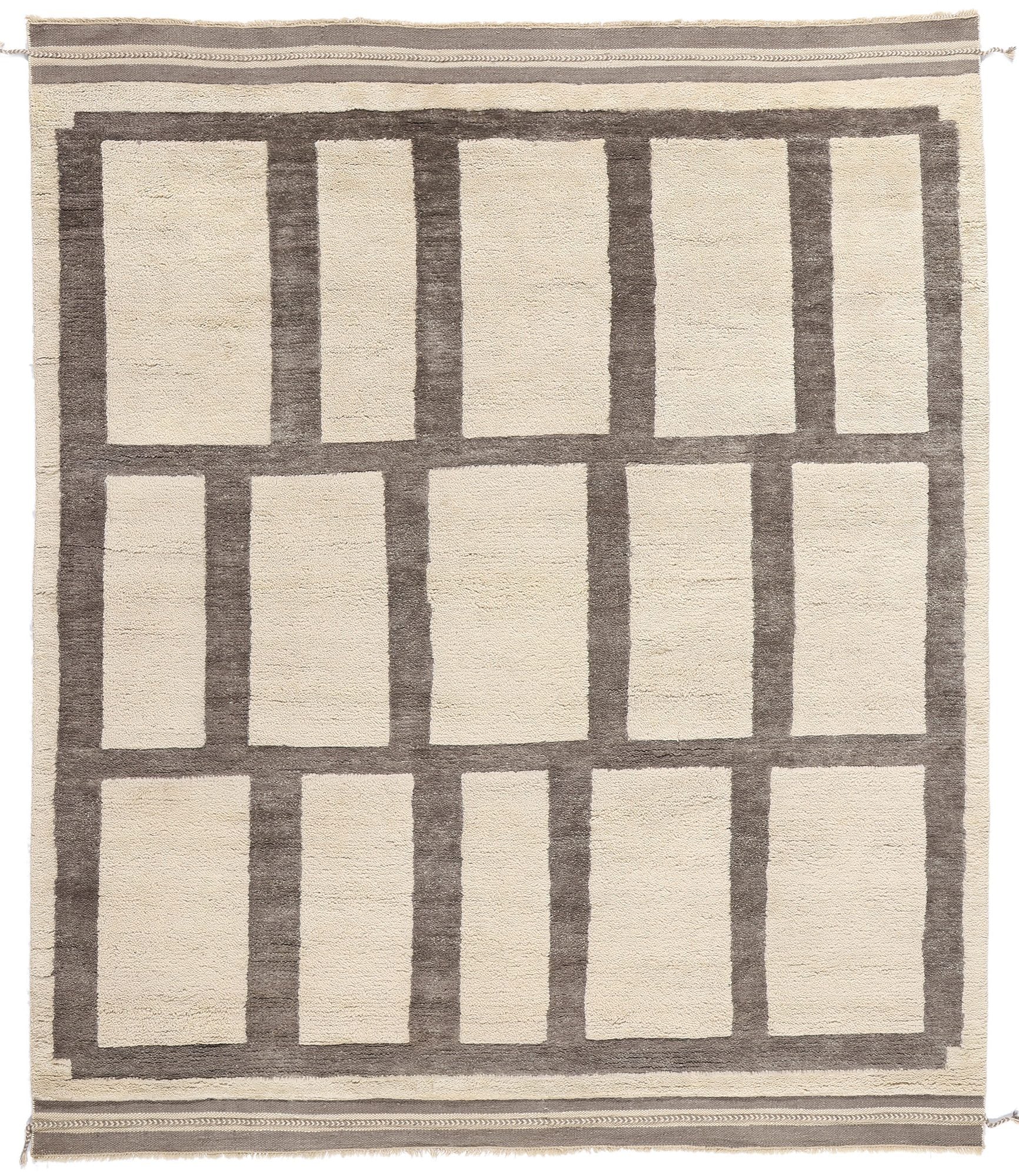 8 x 10 Modern Bauhaus Moroccan Rug 31190