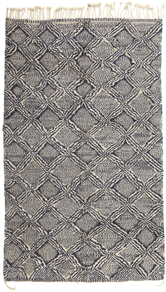 6 x 10 Modern Beni Mrirt High-Low Moroccan Rug 20667