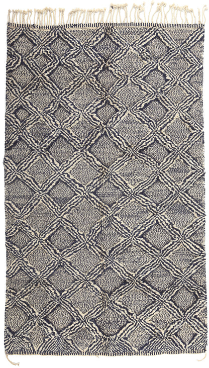 6 x 10 Modern Beni Mrirt High-Low Moroccan Rug 20667