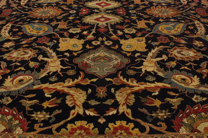 9 x 12 Black Indian Mahal Rug 30173