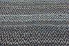 8 x 10 Modern Blue Earth-Tone Chevron Kilim Rug 81103
