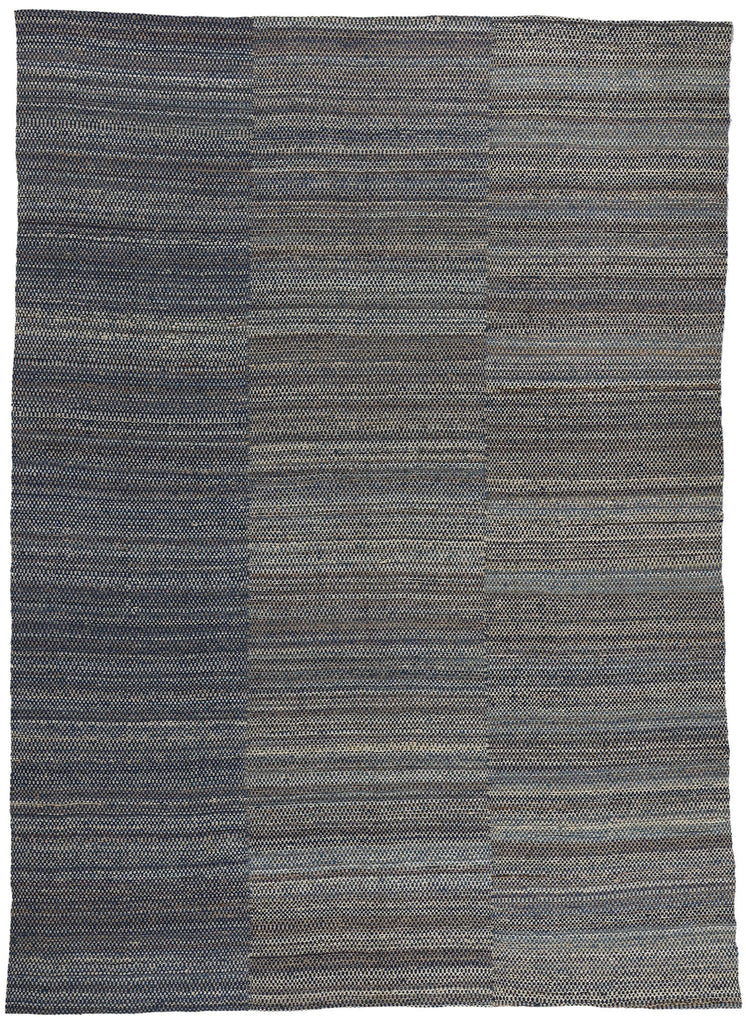 9 x 12 Modern Blue Earth-Tone Kilim Rug 81098