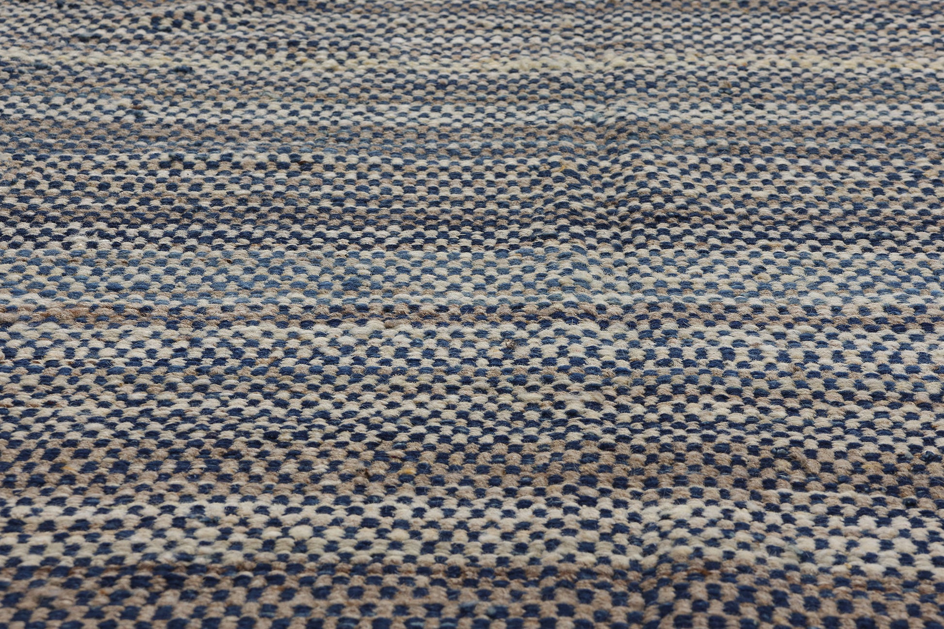 9 x 12 Modern Blue Earth-Tone Kilim Rug 81098