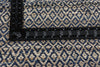 9 x 12 Modern Blue Earth-Tone Diamond Kilim Rug 81099