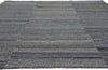 9 x 12 Modern Blue Earth-Tone Diamond Kilim Rug 81099