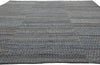 9 x 12 Modern Blue Earth-Tone Geometric Kilim Rug 81102