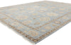 9 x 12 Modern Earth-Tone Blue Oushak Rug 31060