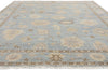 9 x 12 Modern Earth-Tone Blue Oushak Rug 31060