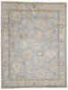 9 x 12 Modern Earth-Tone Blue Oushak Rug 31060