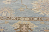 9 x 12 Modern Earth-Tone Blue Oushak Rug 31060