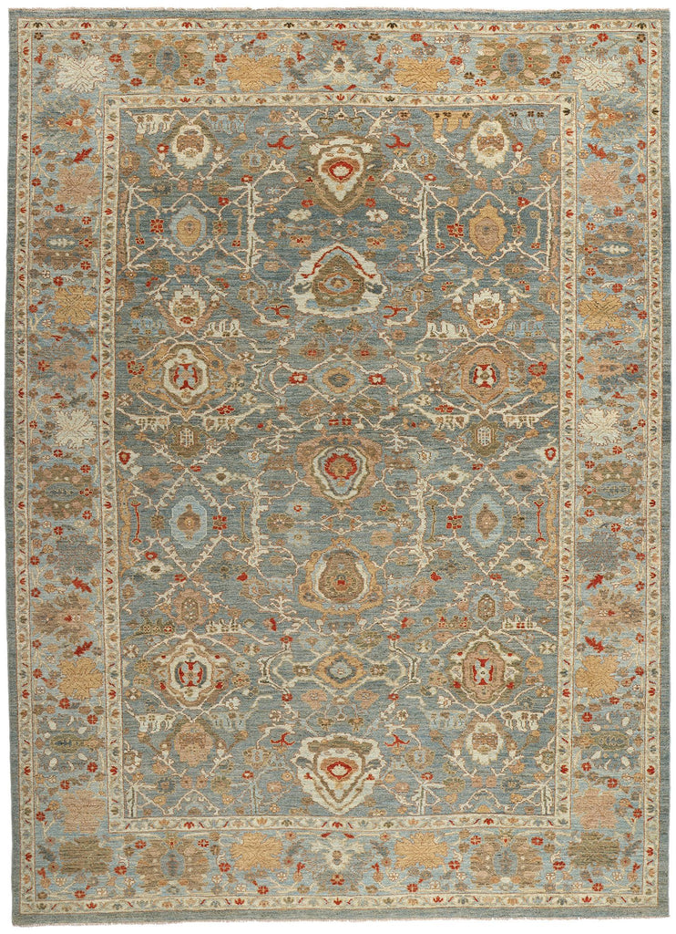 10 x 14 Modern Blue Persian Sultanabad Rug 61299