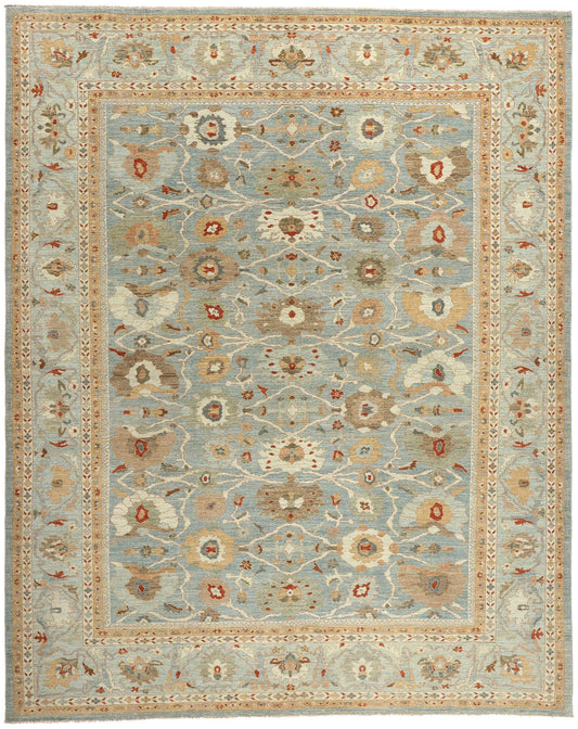 13 x 16 Modern Blue Persian Sultanabad Rug 61279