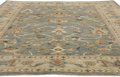 8 x 10 Modern Blue Persian Sultanabad Rug 61288