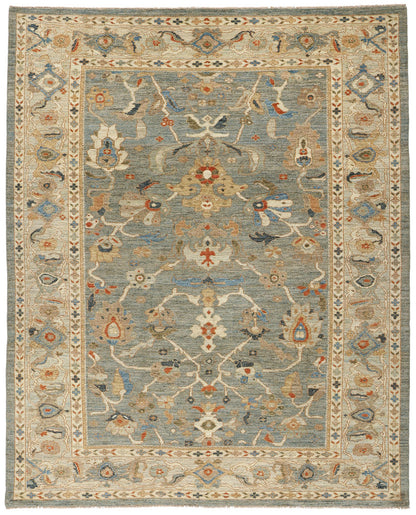 8 x 10 Modern Blue Persian Sultanabad Rug 61288