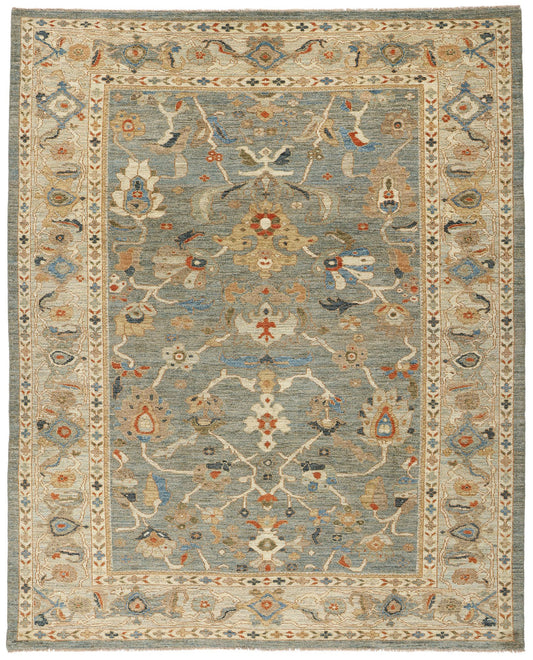8 x 10 Modern Blue Persian Sultanabad Rug 61288