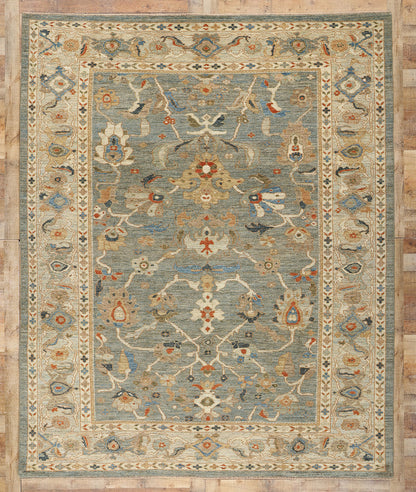 8 x 10 Modern Blue Persian Sultanabad Rug 61288