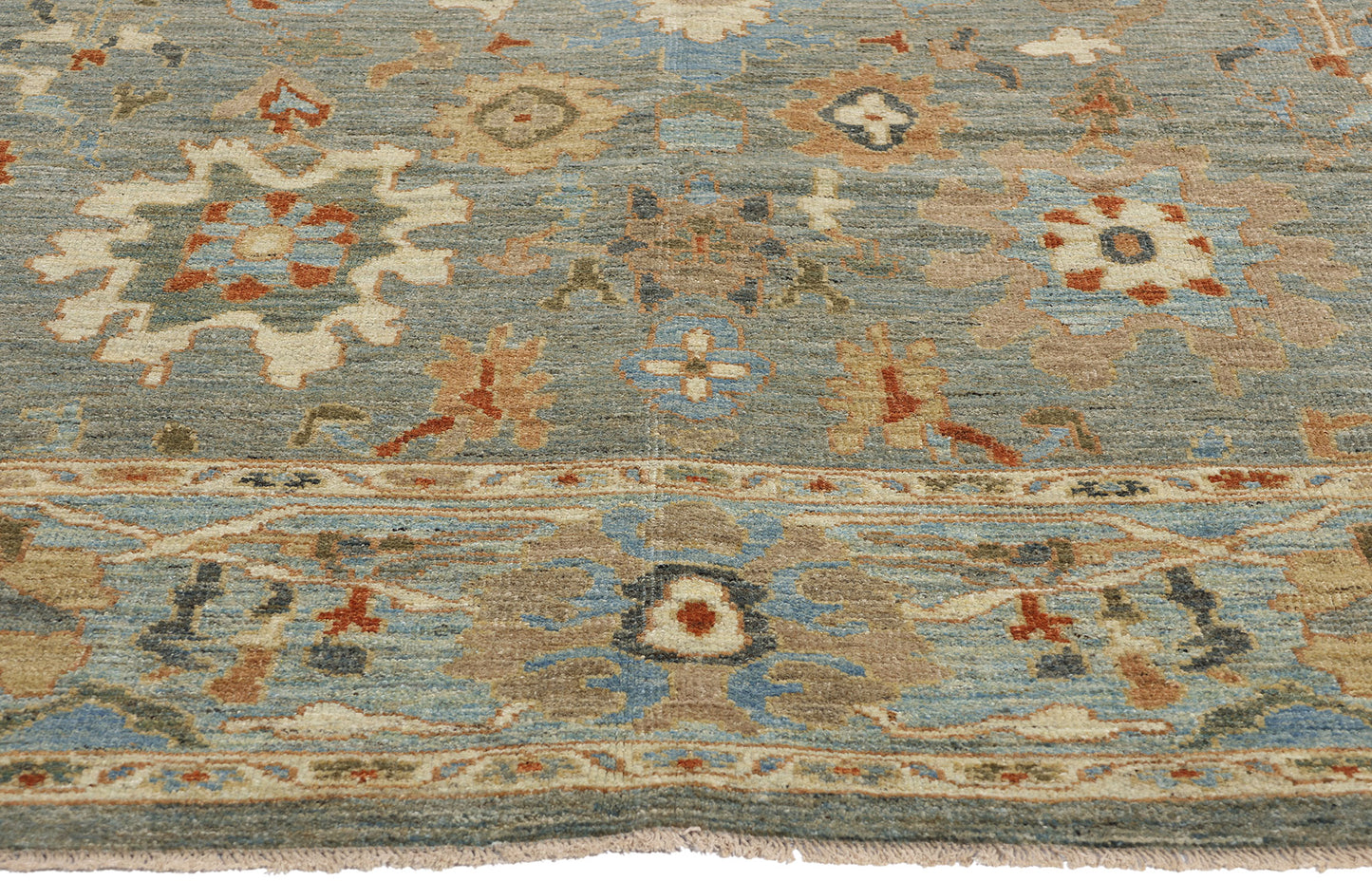 8 x 11 Modern Blue Persian Sultanabad Rug 61284