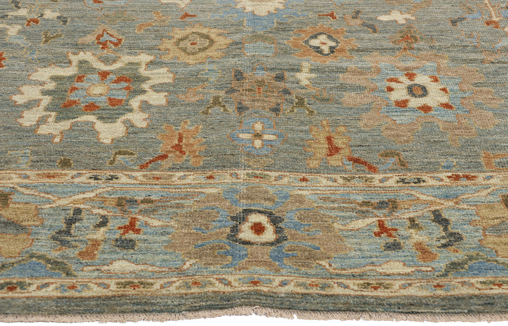 8 x 11 Modern Blue Persian Sultanabad Rug 61284