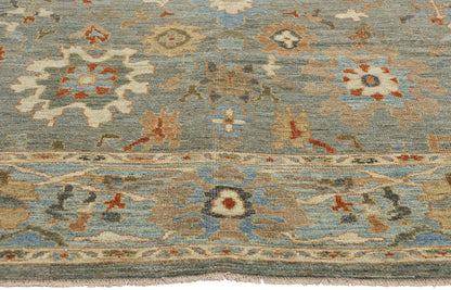 8 x 11 Modern Blue Persian Sultanabad Rug 61284
