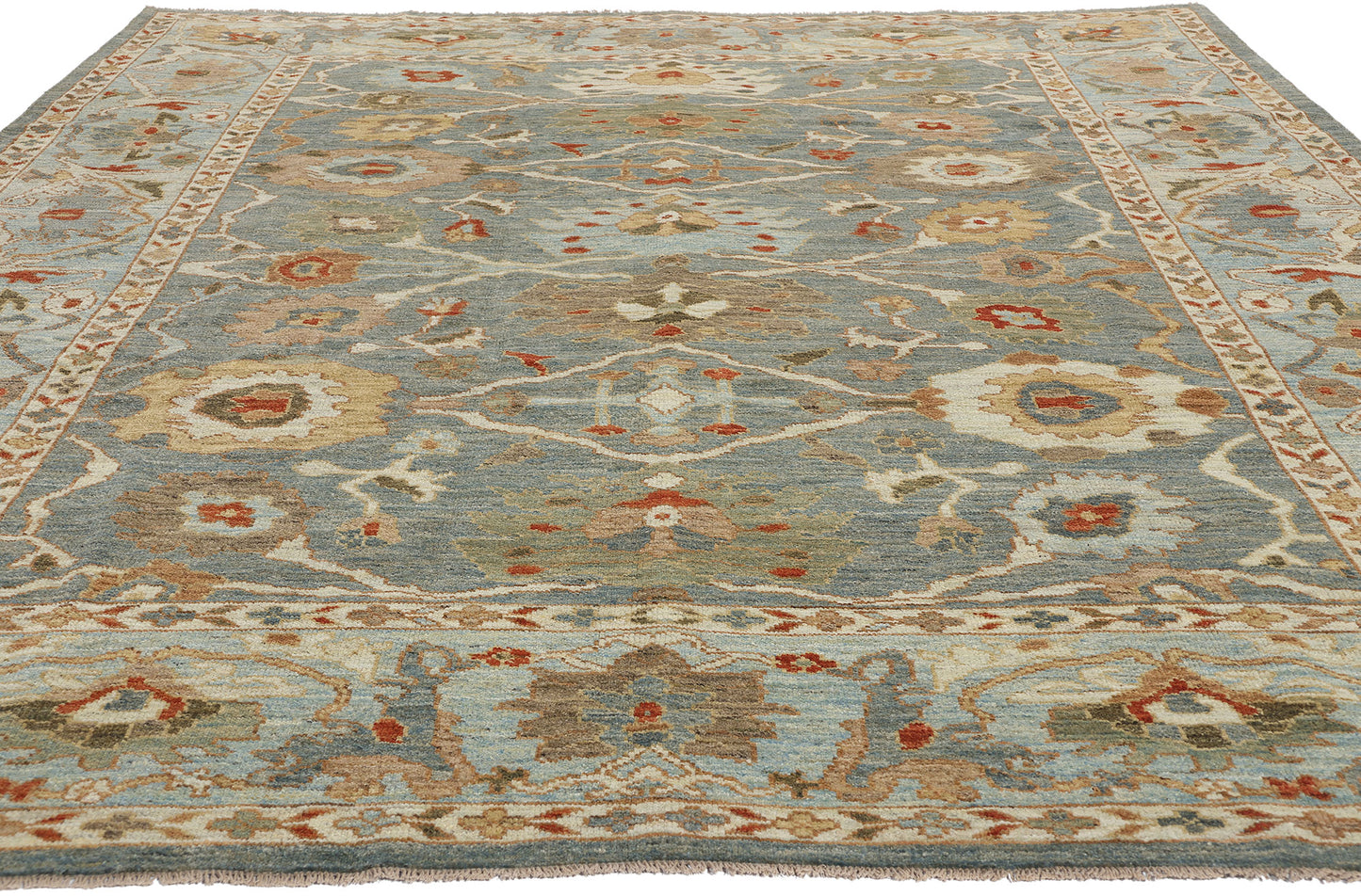 8 x 11 Modern Blue Persian Sultanabad Rug 61287