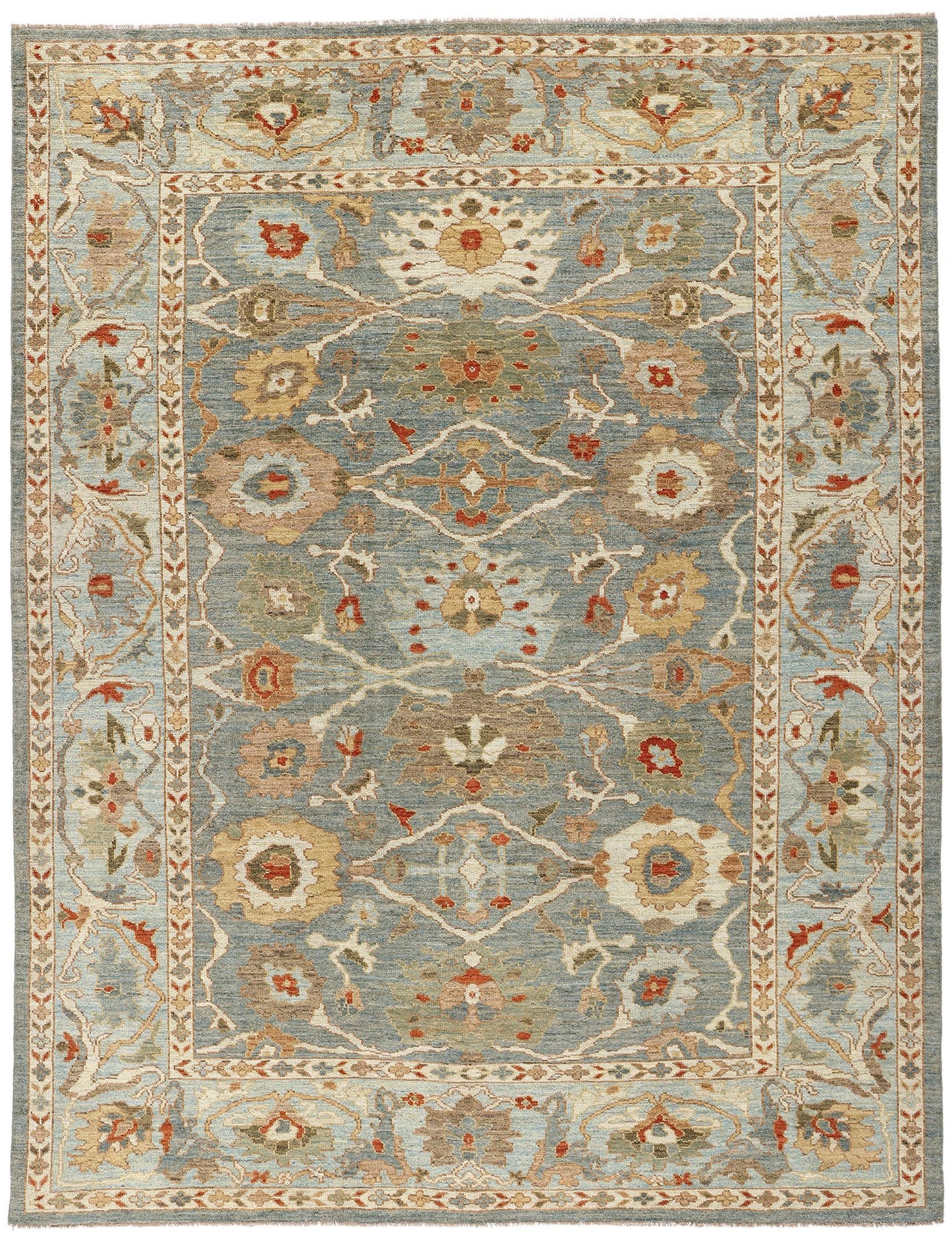 8 x 11 Modern Blue Persian Sultanabad Rug 61287