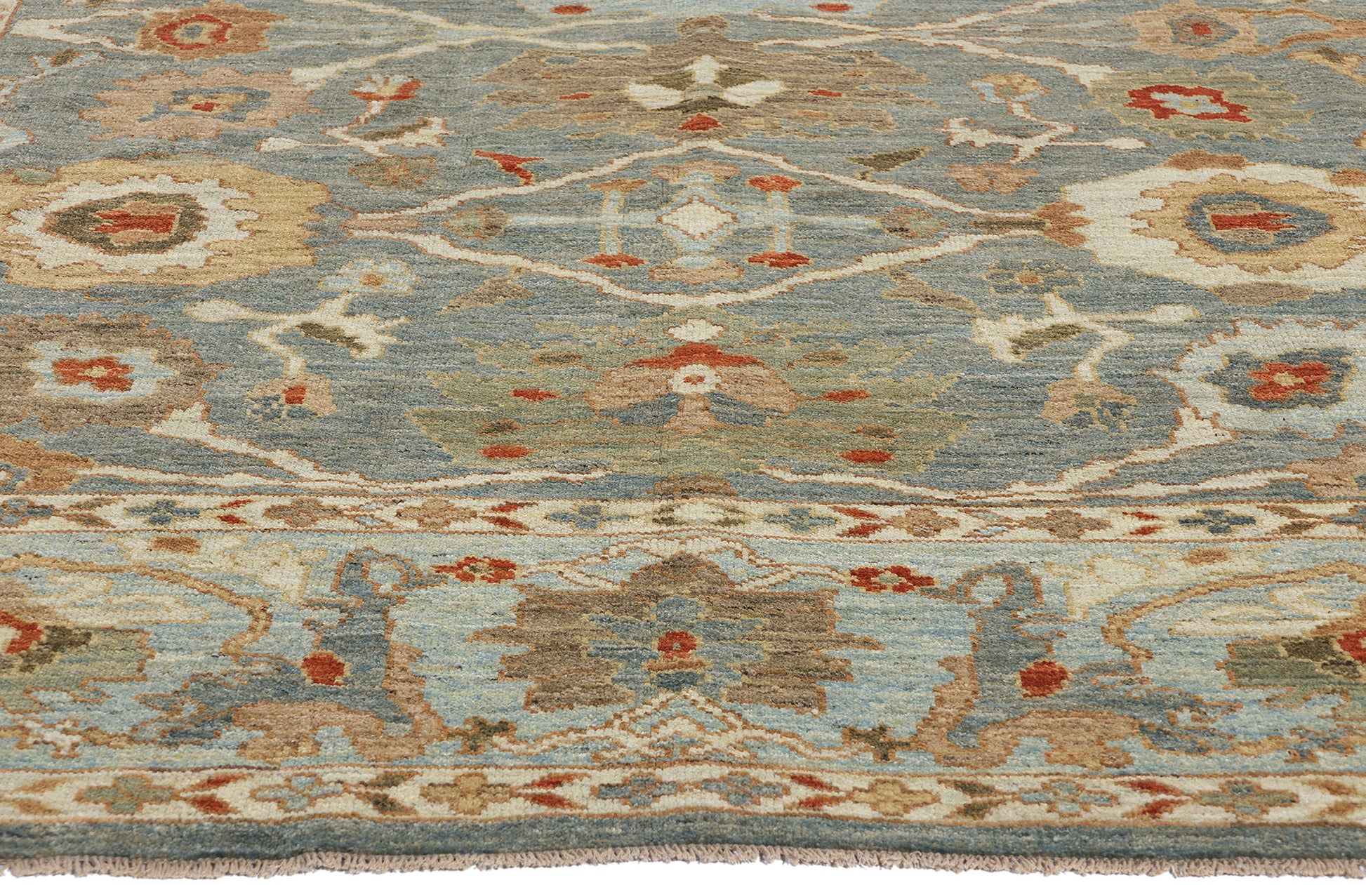 8 x 11 Modern Blue Persian Sultanabad Rug 61287
