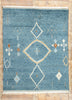 8 x 10 Modern Blue Tribal Moroccan Rug 31213
