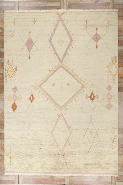 10 x 14 Modern Tribal Boho Moroccan Rug 31081